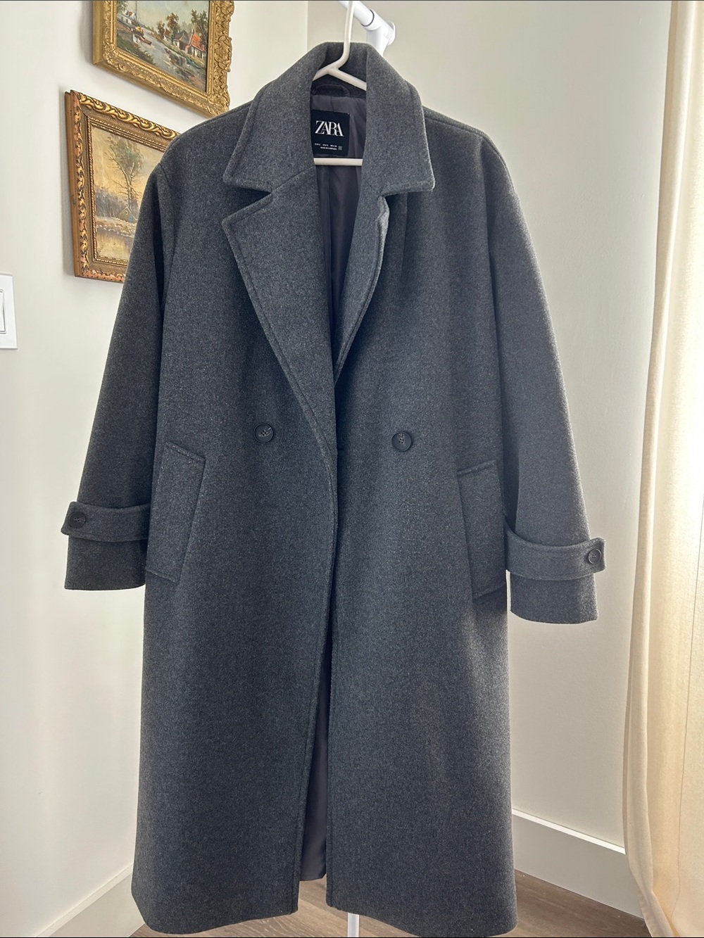 Zara oversized Long Coat | Sz S